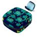 Sweet green dinosaur-blue women's binding-up bag large menstrual cup pocket with zipper periodic insoles bags panty liners tampons for girls and women