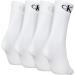 Calvin Klein Women's Classic Socks - White/Black One Size (Pack of 4) | International Shipping Available - Buy Online on GoSupps.com