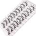 Losha Lashes Manga False Eyelashes - Natural Look Wispy Faux Mink Lashes with Clear Band | 10 Pairs Individual Cluster Lashes for a Demon Manga Look - Buy Online on GoSupps.com