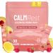 Calm Magnesium Powder Calming Drink Mix Cortisol Supplement for Women with Ashwagandha Saffron L Theanine Vitamin D3-Stress Relief & Relaxation Support No Sugar 30Ct Raspberry Lemonade Raspberry Lemonade 0.16 Ounce (P
