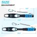 Night Cat Fish Lip Gripper with Scale 2 in 1 Aluminum Alloy - Professional Fishing Tool for Men in Blue - Buy Online on GoSupps.com