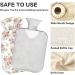 Hot Water Bottle 2L with Floral Cover - Pink Rose Pain Relief & Winter Hand Feet Warmer - Buy Online on GoSupps.com