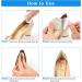 Heel Pads Grips Liner Cushions Inserts - Prevent Heel Slip and Pain, Blister Relief - Improve Shoe Fit - 5mm (Beige+Black+Clear) - Buy Online on GoSupps.com