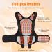 Magnetic Self-Heating Back Support Vest for Pain Relief - Lumbar Support Belt with 108 Magnets - Posture Correction for Men & Women - Winter Warm Thermoo Stock - Available in Large Black - Buy Online on GoSupps.com