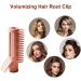Hair Root Retractable Hair Volumizing Styling Tool 2-in-1 Curling Comb Curlers on Top of Head Retractable Curling Comb Grip Hair Root Volume Hair Styling Tools for Home Travel Pink - Buy Online on GoSupps.com