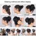 Tousled Updo Messy Bun Hair Extension in Ash Blonde - Synthetic Wavy Hairpiece for Women - Buy Online on GoSupps.com