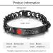 Personalized Medical Alert Bracelets | Emergency Medical ID Bracelets for Men & Women | Custom Stainless Steel Tags - Buy Online on GoSupps.com