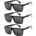 Yogo Vision Bifocal Reading Sunglasses for Men and Women-Classic Retro Style UV400 Sun Protection Outdoors Readers Eyewear +2.5 3 Pack: Black 2.5 x