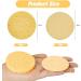 ZOCONE 70 PCS Natural Wood Pulp Cotton Face Sponges for Cleansing and Exfoliating - Reusable and Compressed for Makeup Removal and Skin Cleansing (Yellow) - Buy Online on GoSupps.com