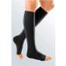 Vitalphysio Compression Knee Stockings CCL2 - 18-24 mmHg Support for Varicose Veins & Blood Circulation - Elastic Toe-Free Black XL - Buy Online on GoSupps.com
