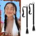 Sofeiyan Long Braid Ponytail Extension with Hair Tie Straight Sleek Wrap Around Hair Extensions Braid Pony Tail Fluffy Natural Soft Synthetic Hairpieces for Women Daily Wear 2Pcs 26 inch-Black 26 Inch (Pack of 2) Black
