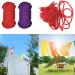Soft Cotton Rope Binding Ropes 5m x 8mm - Durable Multipurpose Long Rope Set with Silk Blindfold Eye Mask - Black/Red (2pcs) + Pink/Purple (2pcs) - Buy Online on GoSupps.com