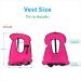SOLY Inflatable Snorkel Vest Adult | Adjustable Light Snorkeling Jacket for Diving & Water Sports Safety - Pink Kid Size - Buy Online on GoSupps.com