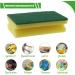 XXL Yellow Scouring Pads - 10 Pack Kitchen Sponge (130x70x45mm) for Effective Pot Cleaning - International Shipping Available - Buy Online on GoSupps.com