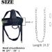 J Bryant Neck Harness Head Weight Lifting with Chain Black-M (20-23) | Adjustable Strap Neck Exercise Equipment - Buy Online on GoSupps.com