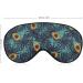 Avocado and Leaves Sleep Mask Eye Cover for Sleeping Blindfold with Adjustable Strap Blocks Light Night Travel Nap for Men Women - Buy Online on GoSupps.com