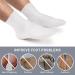 Men's Silicone Moisturizing Socks - 2 Pairs Pink/White XL Post-Pedicure Recovery Deep Hydration Foot Care for Dry & Cracked Skin - Buy Online on GoSupps.com