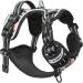 Heele Dog Crockery & Adjustable Reflective Anti-Pull Harness for Medium Dogs - Softly Breathable Padded Handle Floral-Black Design | XS Size (33-43cm) - Buy Online on GoSupps.com