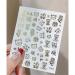 Accessories Manicure Decoration Adhesive 3D Nail Art Nail Slider Nails Decal Tiger Nails Stickers 2022 Year(1) Style1