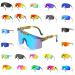 Shine hall polarizing sports sunglasses for women and men for cycling and fishing UV-400 protection fast glasses The styles are randomized