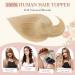 Elailite Human Hair Topper With Fringe Clip in For Women Thinning Hair - 100% Real Hair Invisible Toupee Mono Base Crown Hair Extension Hairpiece (#24 Natural Blonde 10 inch) - Buy Online on GoSupps.com
