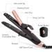 AmoVee Travel Curling Iron & Flat Iron 2 in 1 Mini Hair Straightener 1 Inch Dual Voltage - Black - Buy Online on GoSupps.com