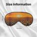 SSIMOO Sunflower Field Sunset Eye Mask - Soft Breathable Sleep Patch for Women | Perfect for Travel & Relaxation - Buy Online on GoSupps.com