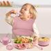 Bwaliffury Baby Dishes with Suction Cup - 8-Piece Silicone Plate Set BPA Free & Dishwasher Safe (Pink) - Buy Online on GoSupps.com