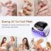 Naxbey UV Gel Nail Lamp 168W - Professional 7.5-inch LCD Touchscreen 4 Timer Settings Car Sensor - Perfect for Beginners & Home Salon - Buy Online on GoSupps.com