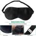 Silk Sleep Eye Mask - Adjustable Strap, Light Blocking for Men and Women - Perfect for Travel, Shift Work (Black) - Buy Online on GoSupps.com