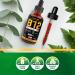 Vegan Vitamin B12 Sublingual Liquid - 5000 mcg Methylcobalamin Drops with Natural Cherry Flavor - 2 Fl Oz - Buy Online on GoSupps.com