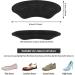 4 Pairs Antislip Gel Heel Pads Inserts - Comfort & Stability for Oversized Shoes | Breathe Easy Black - Buy Online on GoSupps.com