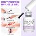 Saviland Gel Nail Glue Kit with 16W Mini UV Lamp - 4-in-1 Nail Extension Set for DIY Nail Art - 15ML UV Gel Glue for Quick and Easy Application - Buy Online on GoSupps.com