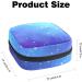 Blue Galaxy Starry Sky Menstrual Storage Bag - Period Kit Pouch for Women, Teens, Girls - Menstrual Cup & Tampon Organizer - Color 11 - Buy Online on GoSupps.com