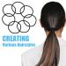 100 Pieces Black Hair Ties - Metal-Free Small Elastic Ponytail Holders for Girls Women & Men | Premium Hair Accessories - Buy Online on GoSupps.com