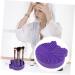 DOITOOL 2 1 Makeup Brush Cleaning Pad Cosmetic Brush Cleaning Mat Silicone Makeup Brush Cleaner Mat Silicone Brush Cleaner Brush Scrubber Mat 2 in Drying Rack Portable Purple Silica Gel 11X10cm Purple - Buy Online on GoSupps.com