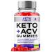 Keto Thrive ACV Gummies - Thrive Keto + ACV Gummies 1000MG Apple Cider Vinegar Keto Thrive Gummies Maximum Strength Vitamin Supplement Thrive Keto Vegan ACV Plus Folate & Vitamin B12 (60 Gummies)