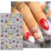 JMEOWIO 10 Sheets Christmas Nail Art Stickers Decals Self-Adhesive Snowflake Xmas Winter Holiday Cute Nail Supplies Nail Art Design Decoration Accessories - Buy Online on GoSupps.com