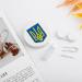Coat of Arms of Ukraine Cute Contact Lens Case | Portable Round Contact Storage Box with Mirror for Travel & Outdoor Use - Buy Online on GoSupps.com