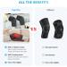 Comfier Heated Knee Brace Wrap with Massage Vibration - Large Size Black | Knee & Leg Massager with Heating Pad for Stress Relief - Buy Online on GoSupps.com