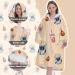 Cozy Oversized Hooded Sweatshirt for Adults | Portable Ceiling Hoodie | Trendy Gifts for Women in Light Yellow Popcorn - Buy Online on GoSupps.com