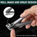 FVION Free Rotating Nail Clippers for Seniors Adjustable Jaw Large Fingernail Clippers Toenail Clippers for Thick Nails - Black - Buy Online on GoSupps.com