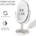 Zadro Newport 10x18 Oval LED Lighted Makeup Mirror - 5X/1X Magnification, Touch Control with Lights - Buy Online on GoSupps.com