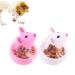 HUOXIG Cat Interactive Toy and Food Dispenser Treat Ball Cat Food Feeder Indoor Outdoor Cat Feeding Toys Transparent Mice Food Tumbler Pet interactive Toy Puzzle Play Toy Kids Toy -2PCS/Set