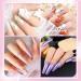Sularpek Nail Tips - 500 Clear Fake Nails for Acrylic Art | 10 Sizes Transparent Toenails for Women DIY Nail Design - Buy Online on GoSupps.com