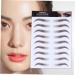 Healeved 4pcs Eyebrow Stickers Brown Eyebrow Sticker Eyebrow Trimming Water Transfer Paper with Ink 6d - Buy Online on GoSupps.com