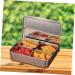 GRIRIW Food Tray Box Lid Holder Kitchen Bar Compartment Prep Compartments Organizer with Garnish Serving Meal Metal Trays - Buy Online on GoSupps.com