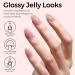 TOMICCA Pink Gel Nail Polish - Clear Pink & Nude Shades for DIY French Manicure | Soak Off UV Jelly Polish - Buy Online on GoSupps.com