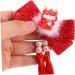 FRCOLOR 1 Pair hair accessories for tassel clips for hair Christmas Hanfu Metal Japanese-style Asia small hair clips red hairpin hair Hair clips long tassels pair clip - Buy Online on GoSupps.com