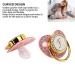 Gold Baby Pacifier Set - Rhinestone Covered Lightweight Pacifier for 6-18 Months - Stylish & Safe Home Use (Letter F) - Buy Online on GoSupps.com